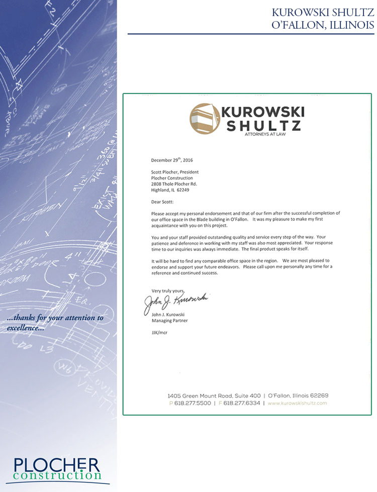 Plocher Construction - Kurowski Shultz - O'Fallon, Illinois